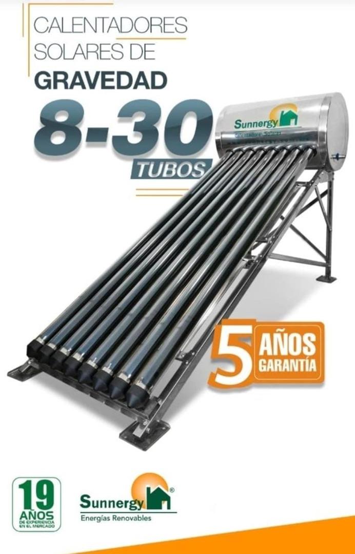 Calentador solar de gravedad Gálvez, de 8 a 30 tubos